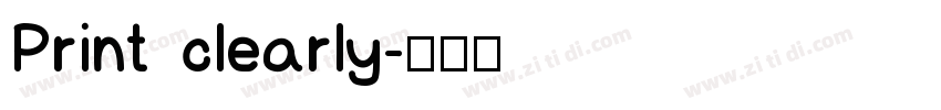 Print clearly字体转换
